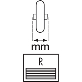 Hub width - Hub width