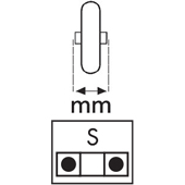 Hub width - Hub width