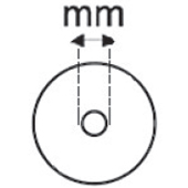 Hub hole diameter - Hub hole diameter Hub hole diameter - Hub hole diameter