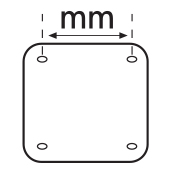 Plate holes distance - Plate holes distance Plate holes distance - Plate holes distance