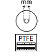 Diamtre foro mozzo PTFE - Diamtre foro mozzo PTFE